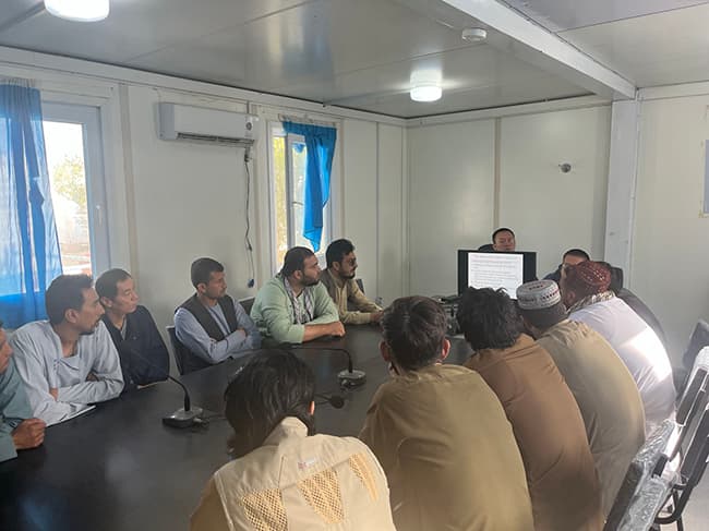 Chinese and Afghan Geologists meeting