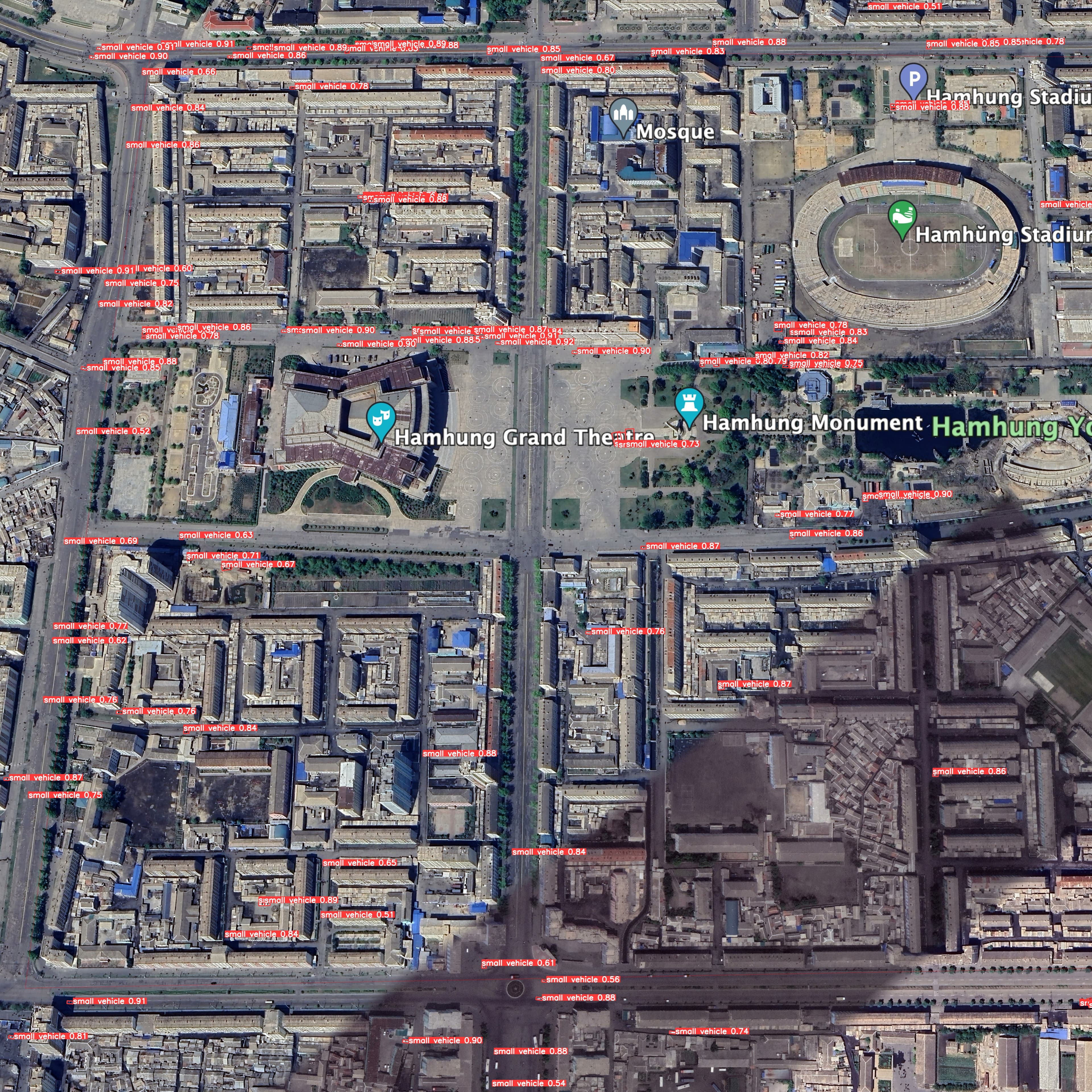 an image showing the AI object detection model at work.