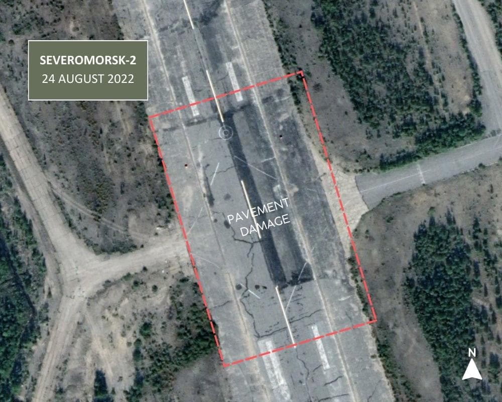 Figure 34. Severomorsk2 pavement damage