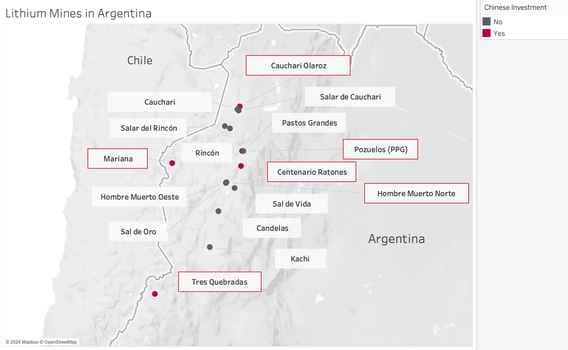 Lithium Mines in Argentina Full Map