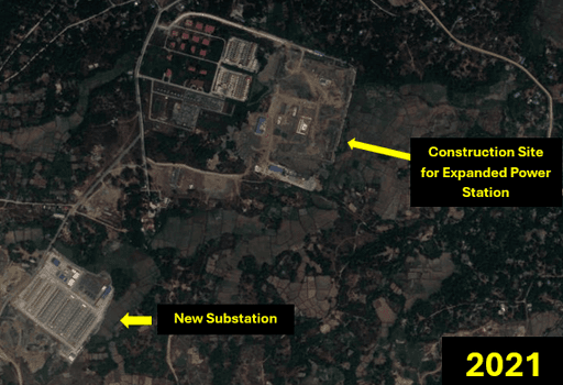 Construction timeline of power station