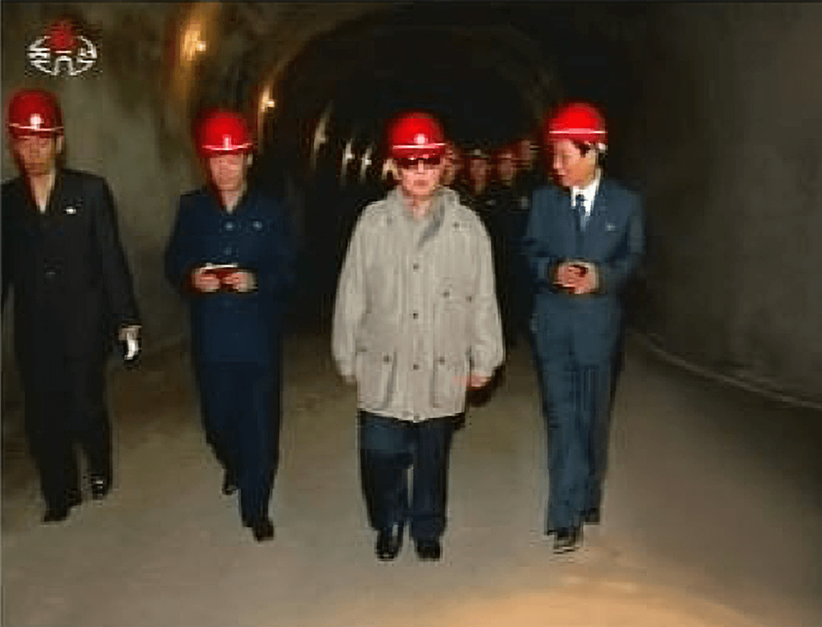 Kim Chong-il in Ryongyang Mine (KCTV, 2009.05.21)