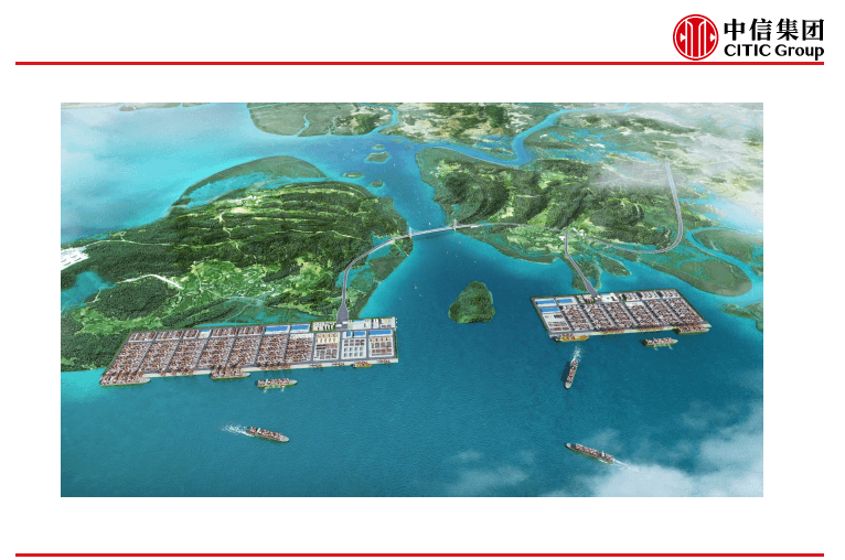 Illustration of deep-water berths on islands