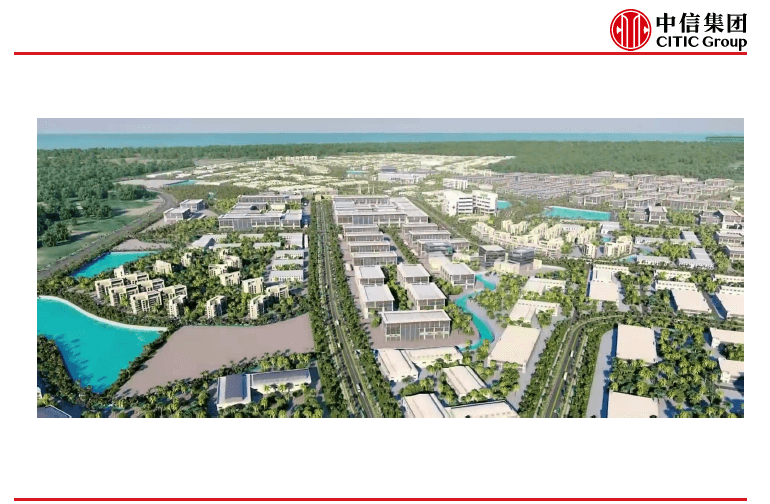 illustration of proposed industrial park and housing