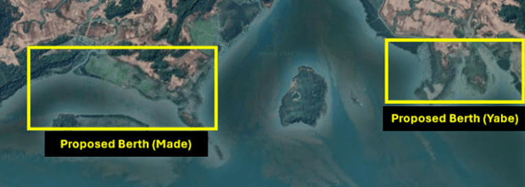 Highlight of the north side of Made and Yabe Island