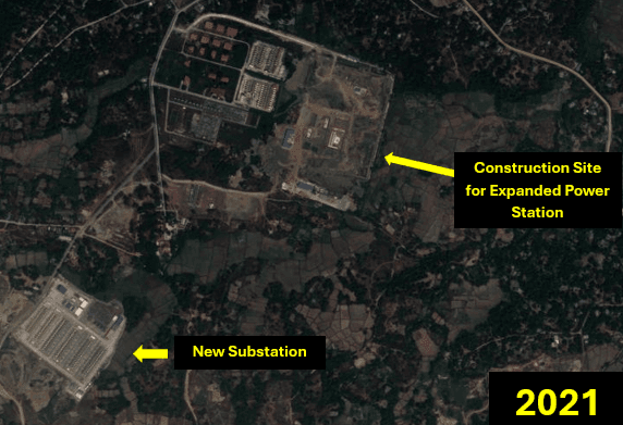 power station construction in 2021